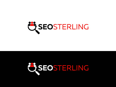 SEO Sterling logo design branding design graphic design illustration logo logo designer logo maker typography vector