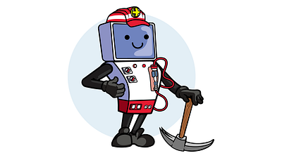 miner machine character characterdesign illustration