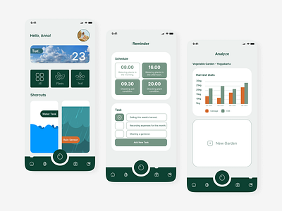 Farmwise - IoT Agriculture Mobile Apps agriculture apps branding clean design farm figma iot iphone mobile simple smartphone ui uiux ux white