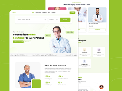 Dental Appointment Booking Website appdesign branding creativedesign dashboard ui dental appointment design designinspiration doctor doctor website graphic design healthcareui illustration landing page ui uiux uiux design ux website websitedesign websiteui