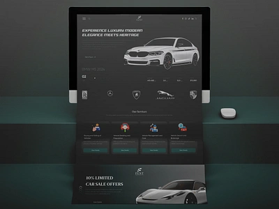 FENT: Luxury & Classic Car Dealership Landing Page automotive website car dealership website car listings classic cars clean design elegant design high end vehicles interactive design landing page design luxury cars luxury website modern design premium experience professional design responsive design timeless elegance uxui design vehicle showcase visual storytelling website design