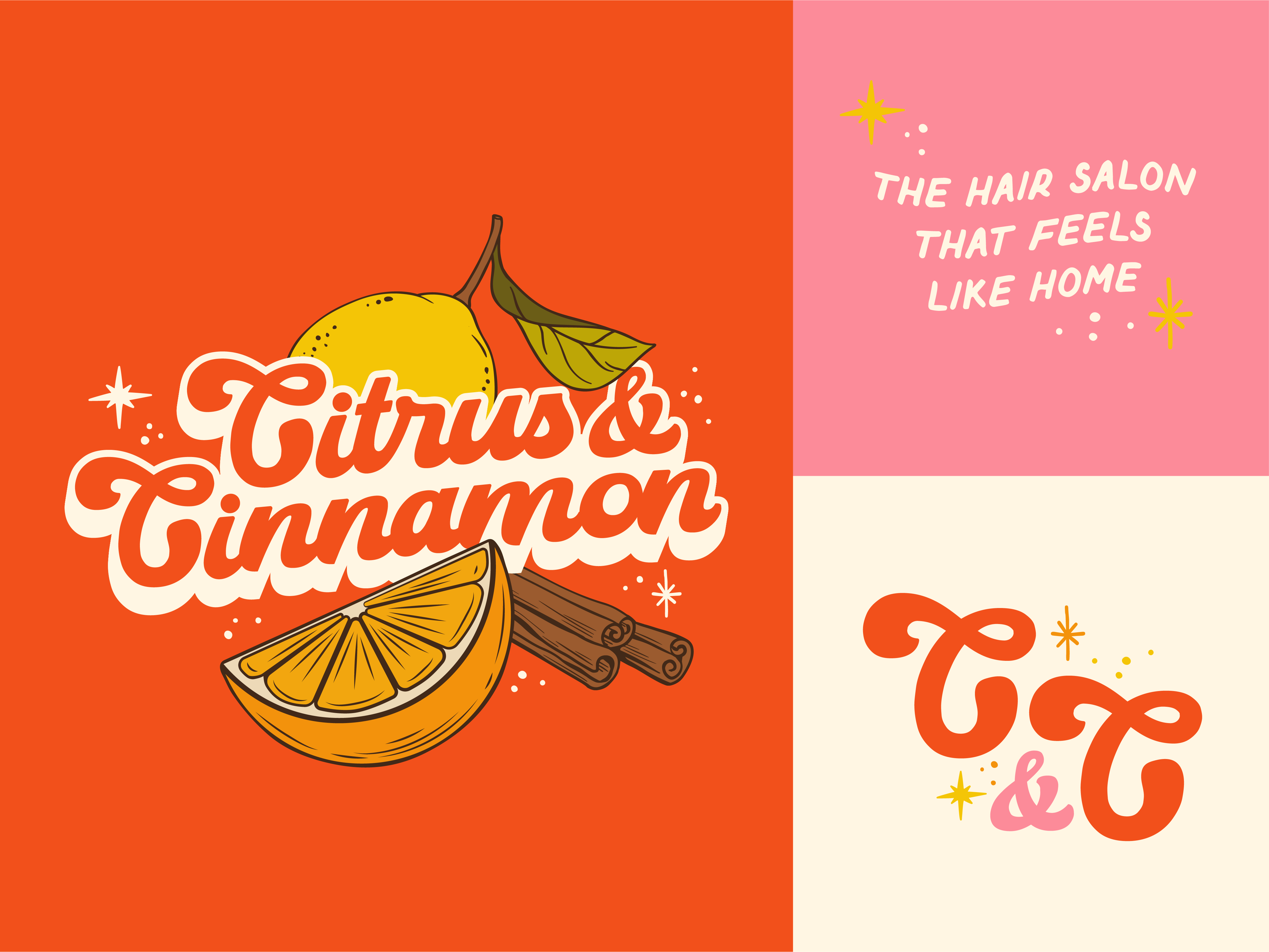 Example of Citrus & Cinnamon Branding