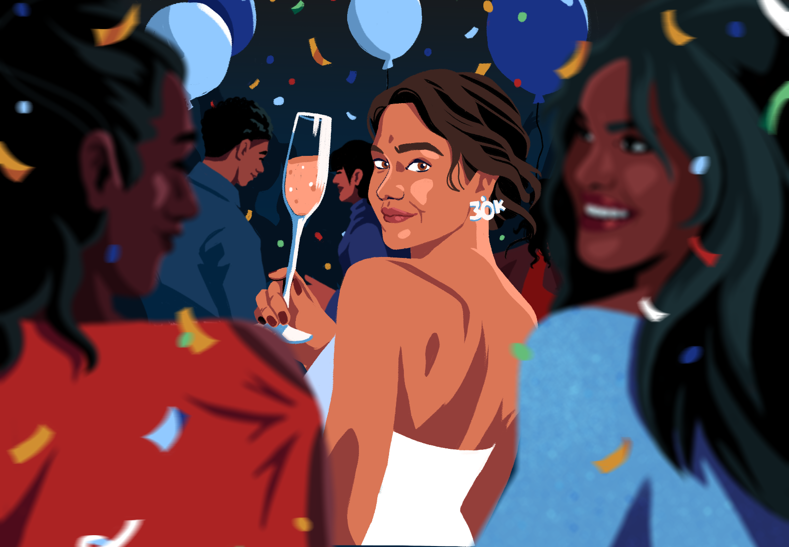 Example of New Year Celeb
