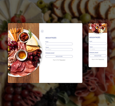 #DailyUIChallenge Day 1: Log in page catering brand dailyui dailyuichallenge day 1 desktop and phone log in page responsive site ui design uiux webdesign