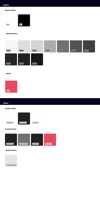 Colors & Token Variable colors colors theory design system theory token ui variable