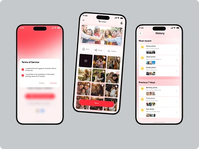 Frameo: Photo Sharing app app design camera digital editor mobile app mobile gallery photo frame photo gallery photo sharing photography photos selfie uidesign uxdesign video sharing