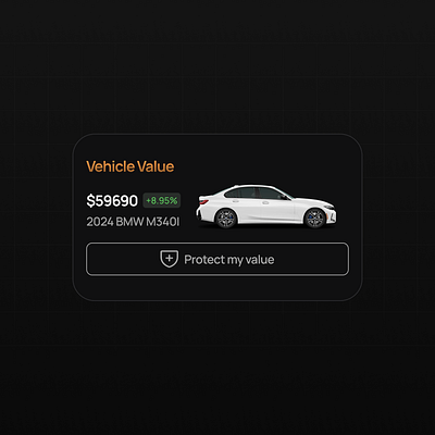 Vehicle Value car design illustration mobile app mobile design product design ui ux uxui