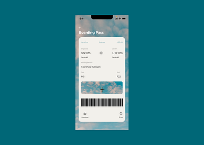 Day 24: Boarding pass dailyui