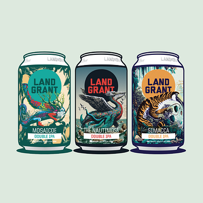 The New Cryptozoology branding brewing cans columbus craft beer cryptid cryptozoology double ipa ipa ohio