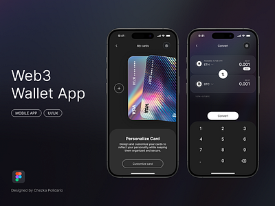 Wallet App branding crypto graphic design ui wallet web3