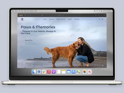Honoring Pets: Paws & Memories Website Concept branding graphic design petfuneral petservices responsivedesign ui uxuidesign webdesign