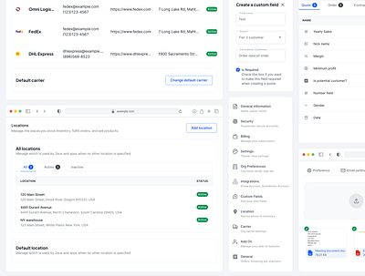 Account Setting UI! product design saas settings