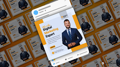 Digital marketing Expert Post Design animation branding digital marketing digital marketing post expert faceookpost graphic design graphic designer instagram post man mockupideas mockups post design poster design social media mockups social media post design ui