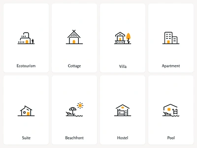 Jabama Category Icons airbnb icon iran persian ui