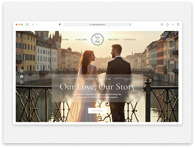 Elegant Wedding Website Template for Your Big Day template ui ux webdesign wedding