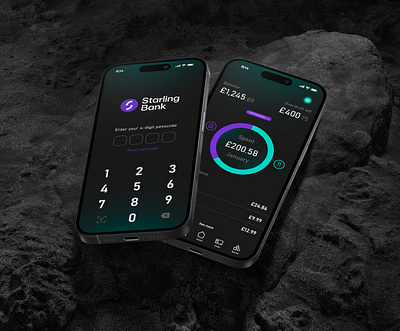 Starling Bank - Personal Project 01 banking app brand indentity finance fintech landing page ui ux