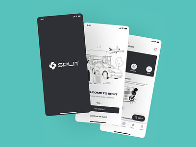 Split App app design fintech ui ux