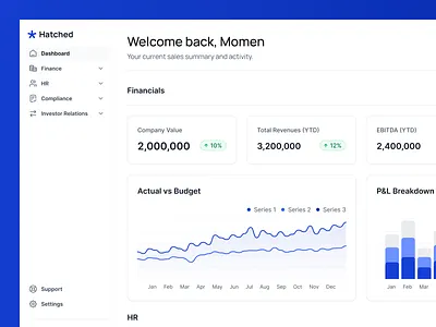 Hatched Dashboard dashboard design ui ux website