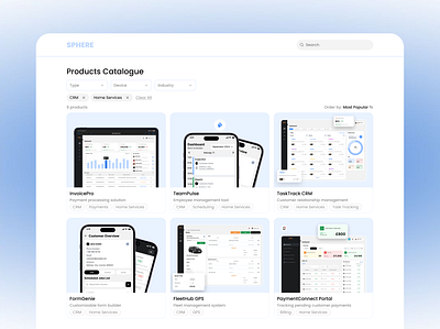 A Platform for Selling Digital Products app catalogue design digital e commerce filter landing page minimalism products search ui ux web design