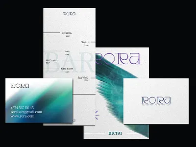 Rora Magnetic Cocktail Bar bar brand design branding graphic design logo menu restaurant stationary