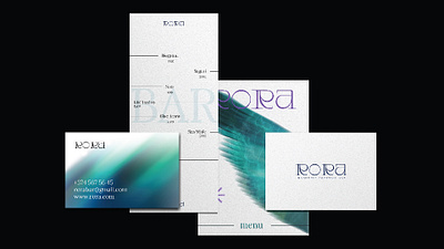 Rora Magnetic Cocktail Bar bar brand design branding graphic design logo menu restaurant stationary