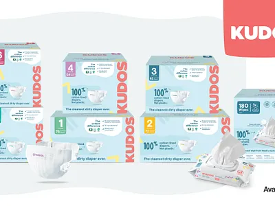 Kudos Packaging baby brand baby products branding diaper diaper box kudos packaging target wipes