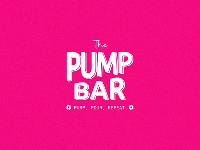 The Pump Bar - A Pumping Supply Store Brand baby feeding logo branding breastfeeding lactation consultant logo design