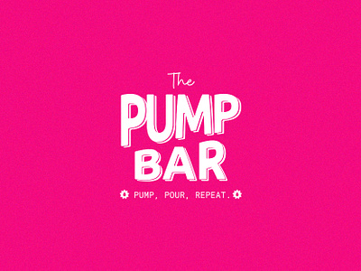 The Pump Bar - A Pumping Supply Store Brand baby feeding logo branding breastfeeding lactation consultant logo design