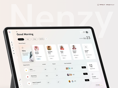 Nenzy.ai - AI Interviewer for top talent. ai ai interviewer ai tool digital interviewer face to face interview interview live interview openai virtual interviewer