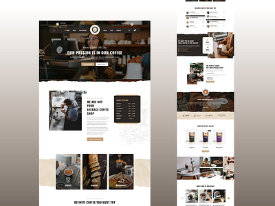 Modern Coffee Shop Website UI/UX Design appointment website branding coffee coffee booking coffee website design ecommerce website graphic design illustration interface design logo modern design ui ui design ui ux design ux ux design web app design website design website redesign