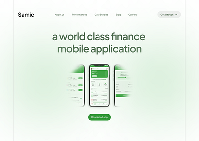 Landing page design for Fintech Startup finance fintech landing page ui ux