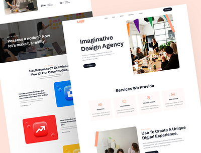 Digital Agency Website Design - Landing Page agency business corporate digital digital agency marketing uiux user interface web design website