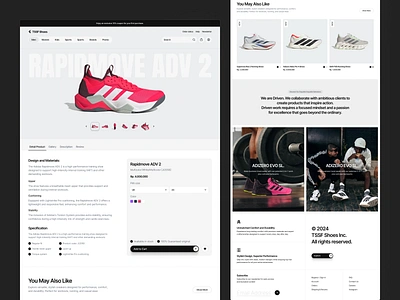 TSSF Shoes - Product Details Page buy details e commerce ecommerce fashion footwear marketplace online shop product shoes shoes store shop shopify sneakers sport store ui ui design web design website