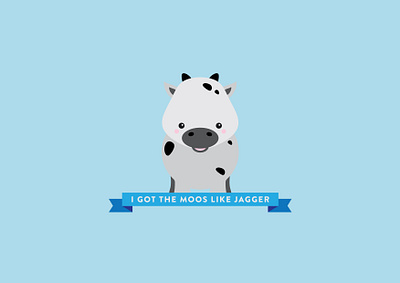 Cow Illustration Quote illustration