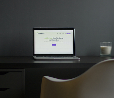 Brand and UI Design For Corveza branding landing page ui
