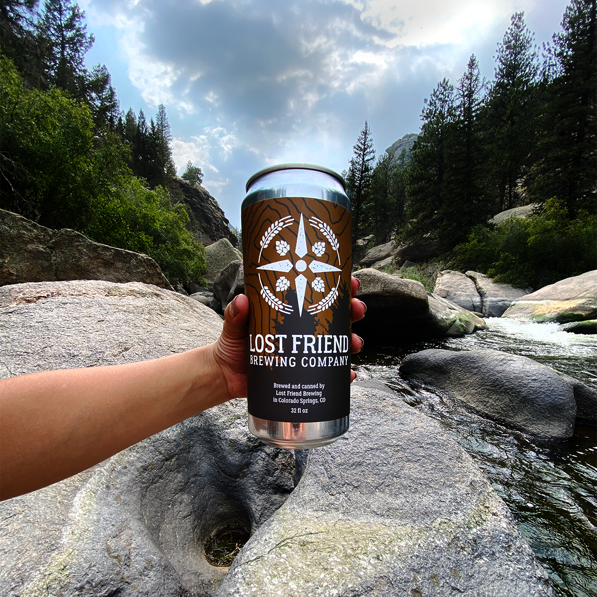 Lost Friend Brewing Company Crowler Label by Breanna Sieck on Dribbble
