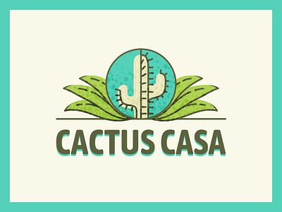 Logo animation for "Cactus Casa" 2d animation after effects animated logo animation cactus cactus animation design intro logo logo animation motion design motion graphics outro