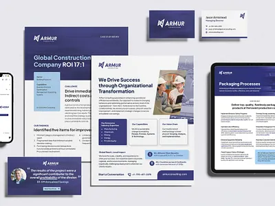 ArMur Communication & Sales Suite articles business card case study communication corporate suite email signature graphic design guides letterhead one page sales testimonial