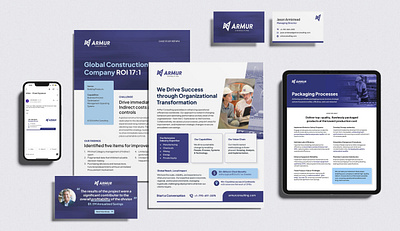 ArMur Communication & Sales Suite articles business card case study communication corporate suite email signature graphic design guides letterhead one page sales testimonial