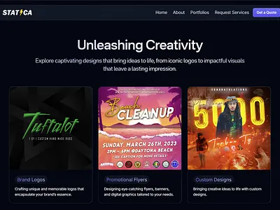 Statica Business Website ( website mockup