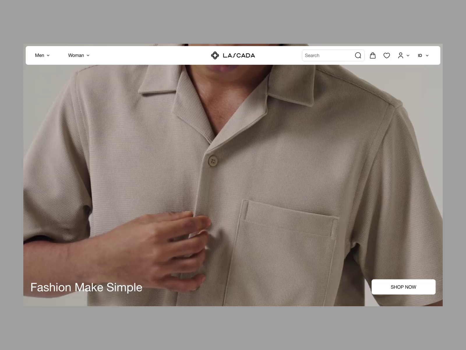 Example of Ecommerce Design (Not Template)