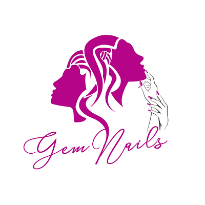 Gem Nails Logo professional logo