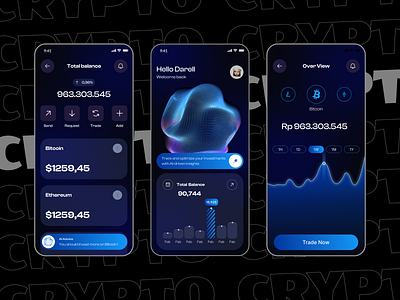 AI Crypto APP | UI Mobile APP Design app design creative design system mobile app saas ui ui ux design ui design