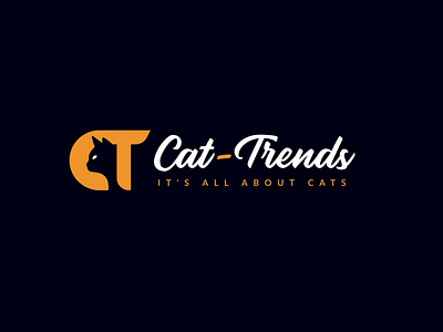 Cat Trends Logo Animation 2d animation after effects animal animated gif animated logo animation brand identity branding cat design gif graphic design intro video logo logo animation logo reveal mograph motion design motion graphics outro video