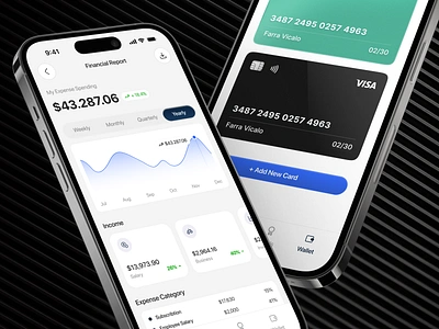 Goalify - Report and Wallet Page banking card card figma finance finance management finance manager finance mobile financial financial report fintech management mobile app mobile apps mobile banking money payment app payment system personal finance product design report page