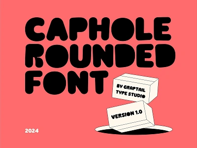 Caphole - Chunky Bold Font 90s bold chunky decorative display features graphic design graptail nostalgia quirky retro sans serif typogaphy