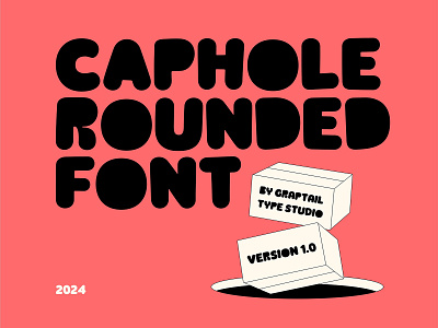 Caphole - Chunky Bold Font 90s bold chunky decorative display features graphic design graptail nostalgia quirky retro sans serif typogaphy