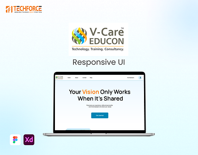 V-Care Educon - Job Portal branding ui