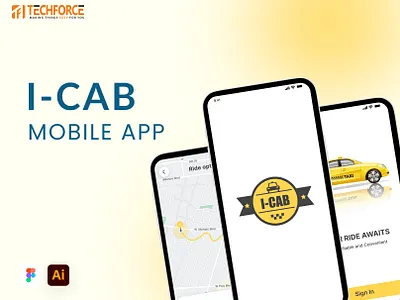 i-CAB Mobile App branding ui