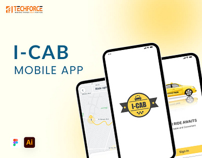 i-CAB Mobile App branding ui